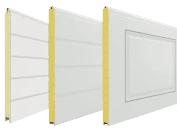 Вид панелей (Секционные ворота под дерево)